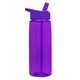 The Flair - 26 oz Transparent Tritan(TM) Bottle with Flip Straw lid