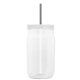 Garyline(R) 27 oz Tritan(TM) Clear Mason Jar with Lid and Straw