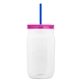 Garyline(R) 27 oz Tritan(TM) Clear Mason Jar with Lid and Straw
