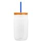 Garyline(R) 27 oz Tritan(TM) Clear Mason Jar with Lid and Straw