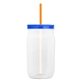 Garyline(R) 27 oz Tritan(TM) Clear Mason Jar with Lid and Straw