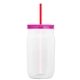 Garyline(R) 27 oz Tritan(TM) Clear Mason Jar with Lid and Straw