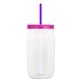 Garyline(R) 27 oz Tritan(TM) Clear Mason Jar with Lid and Straw