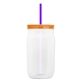 Garyline(R) 27 oz Tritan(TM) Clear Mason Jar with Lid and Straw