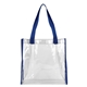 12 W x 12 H x 6 GUSSET - Matterhorn Clear Vinyl Stadium Compliant Tote Bag (Stadium Compliant)