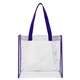 12 W x 12 H x 6 GUSSET - Matterhorn Clear Vinyl Stadium Compliant Tote Bag (Stadium Compliant)