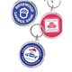 Clear Acrylic 1 3/4 Round 2 Sided Key Tag