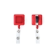 4- Color Process Square Plastic Badge Reel