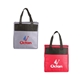 Two - Tone Flat Top Insulated Non - Woven Shopping Tote Bag