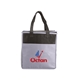 Two - Tone Flat Top Insulated Non - Woven Shopping Tote Bag