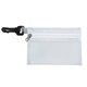Earbud Tech Kit with Microfiber Cleaning Cloth In Translucent Carabiner Zipper Pouch