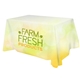 All Over Full Color Dye Sub Table Cover - flat poly 4- sided, fits 4 table