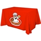 All Over Full Color Dye Sub Table Cover - flat poly 4- sided, fits 4 table