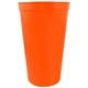 22 oz Smooth Walled Plastic Stadium Cup with Automated Silkscreen Imprint
