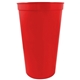 22 oz Smooth Walled Plastic Stadium Cup with Automated Silkscreen Imprint