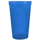 22 oz Smooth Walled Plastic Stadium Cup with Automated Silkscreen Imprint