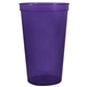 22 oz Smooth Walled Plastic Stadium Cup with Automated Silkscreen Imprint