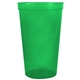 22 oz Smooth Walled Plastic Stadium Cup with Automated Silkscreen Imprint
