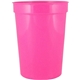 12 oz Smooth Walled Plastic Stadium Cup with Automated Silkscreen Imprint