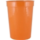 12 oz Smooth Walled Plastic Stadium Cup With Automated Silkscreen Imprint