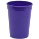 12 oz Smooth Walled Plastic Stadium Cup With Automated Silkscreen Imprint