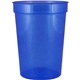 12 oz Smooth Walled Plastic Stadium Cup With Automated Silkscreen Imprint
