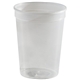 12 oz Smooth Walled Plastic Stadium Cup With Automated Silkscreen Imprint