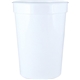 12 oz Smooth Walled Plastic Stadium Cup With Automated Silkscreen Imprint