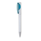Blackpen Economical Plastic Ballpoint Aqua Pen, Silver w / Color Clip