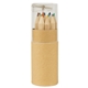 12- Piece Colored Pencil Set In Tube With Sharpener