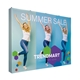 10 Straight Splash Floor Display 4- Sided Kit (Recycled Polyester Knit)