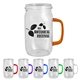27 oz Tritan(TM) Clear Mason Jar with Translucent Colored Handle