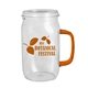 27 oz Tritan(TM) Clear Mason Jar with Translucent Colored Handle