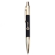 Soft Touch Gold Push - Action Ballpoint Pen, Faux Leather Barrel