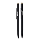 MoMA Twist - Action Black Ballpoint Pen and Touchscreen Stylus