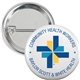 1-1/4 Round Safety Pin Button