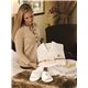 Waffle Weave Robe, Slippers Card Gift Set