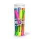 Broadline Fluorescent Highlighters 6 Pack Tube Set with Full Color Decal - USA Made