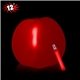 12 Inch Inflatable Beach Balls with one 6 Inch Glow Stick - Red