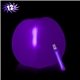 12 Inch Inflatable Beach Balls with 1 - 6 Inch PURPLE Glow Stick