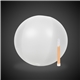 12 Inch Inflatable Beach Balls with one 6 Inch Glow Stick - White
