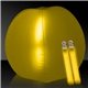 24 Inch Inflatable Beach Ball with two 6 Inch Glow Sticks - Yellow