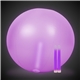 24 Inch Inflatable Beach Ball with 2 - 6 Inch PURPLE Glow Sticks