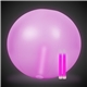 24 Inch Inflatable Beach Ball with two 6 Inch Glow Sticks - Pink