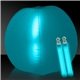 24 Inch Inflatable Beach Ball with two 6 Inch Glow Sticks - Aqua