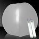 24 Inch Inflatable Beach Ball with two 6 Inch Glow Sticks - White