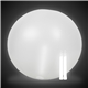 24 Inch Inflatable Beach Ball with two 6 Inch Glow Sticks - White