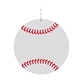 Baseball Plastic Medallion Badges