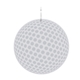 2 1/2 Golf Ball Plastic Medallion Badges