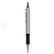 Blackpen Brass Click - Action Gunmetal Ballpoint Pen w / Comfort Grip, Chrome Points